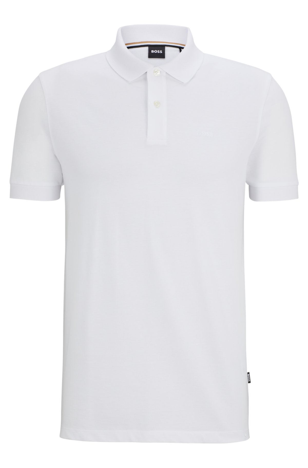 BOSS embroidered logo Polo - shirt with