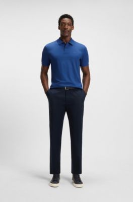 Polo Pallas de piqu&eacute; de algod&oacute;n con detalle de logotipo, Azul