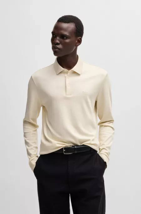 Interlock-cotton polo shirt in a regular fit