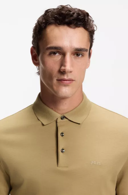 Interlock-cotton polo shirt in a regular fit