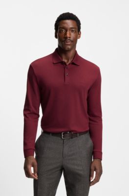 Interlock-cotton polo shirt a regular fit