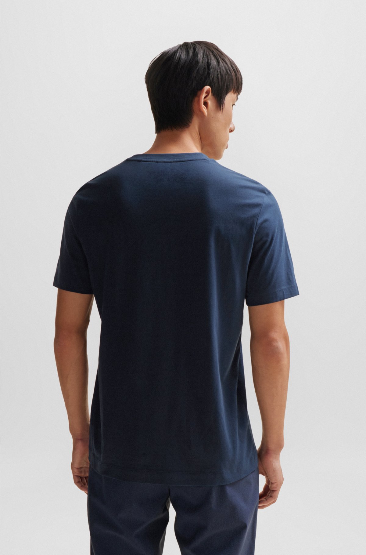 T-shirt manches courtes en coton mercerisé