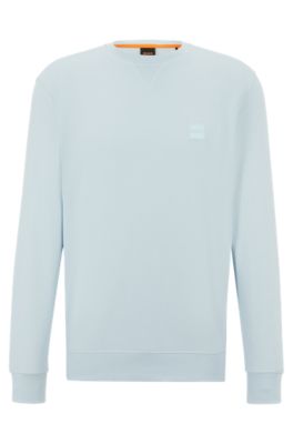 BOSS - Relaxed-fit cotton sweatshirt with logo patch