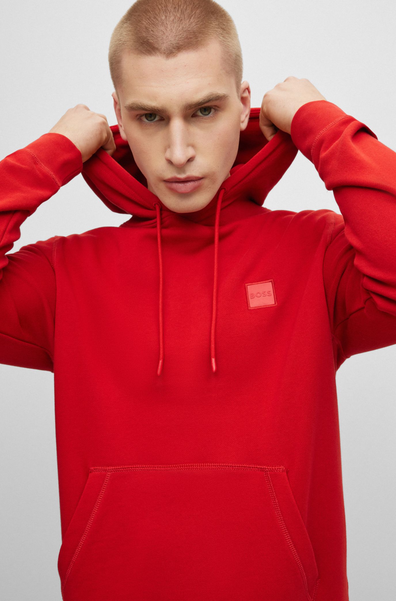 Hugo boss 2025 hoodie red