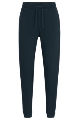 BOSS Cottonterry tracksuit bottoms with logo patch