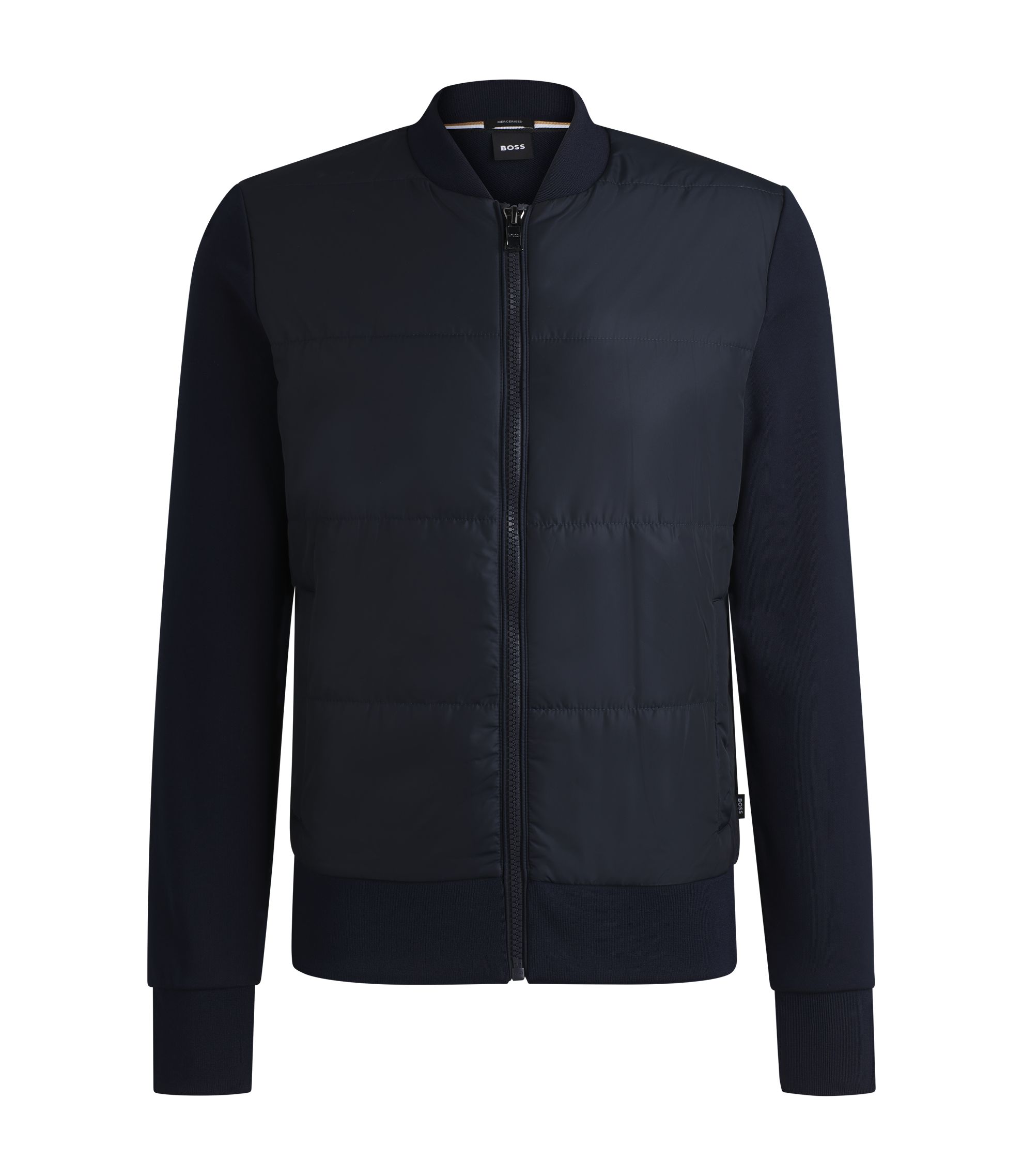 どっくん　HUGO BOSS ブルー レザージャケット 210.jpg