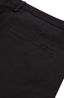 BOSS Black C-Genius-W-224 Stretch-Gaberdine Chino Trousers