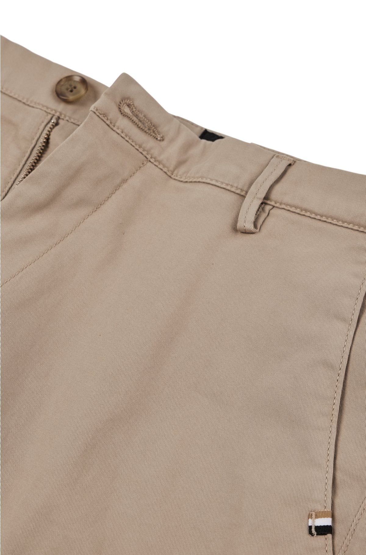 Sentino - Tan - Stretch Cotton Dress Chinos, Suit Pants
