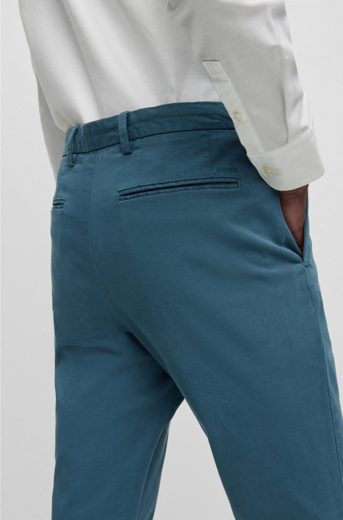 H&M Men's Slim Fit Velvet Suit Pants