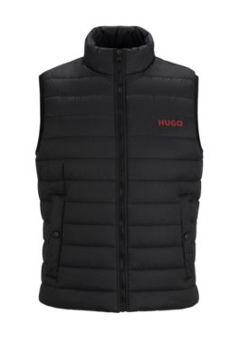 Reversible Padded Bodywarmer - Rebel - Size 5/X-Large - Black/Grey from  HUGO STRONG