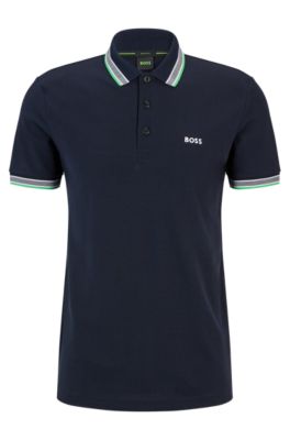 BOSS Cotton polo shirt with logo