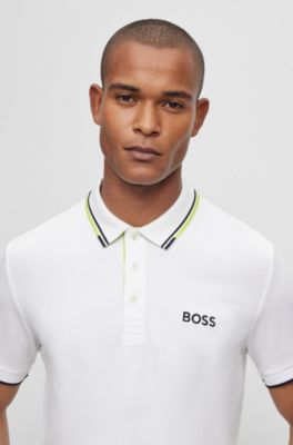 Cotton-blend polo shirt