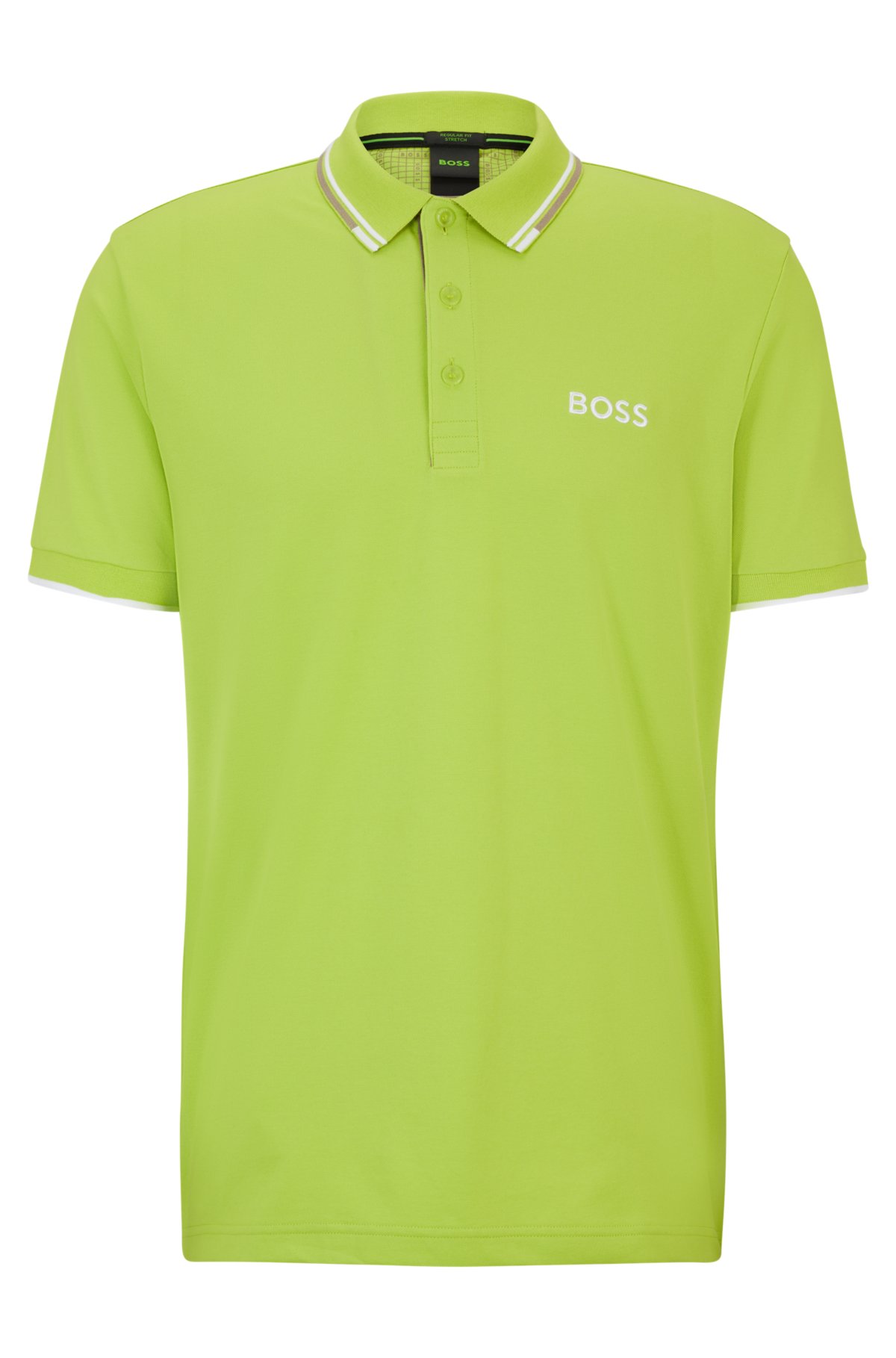 BOSS - Cotton-blend polo shirt with details