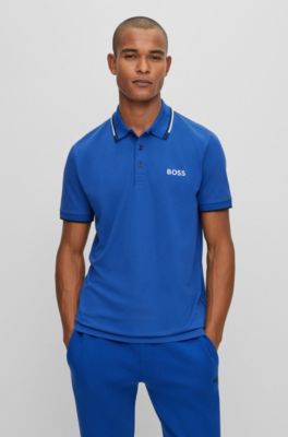 hugo boss zip up polo