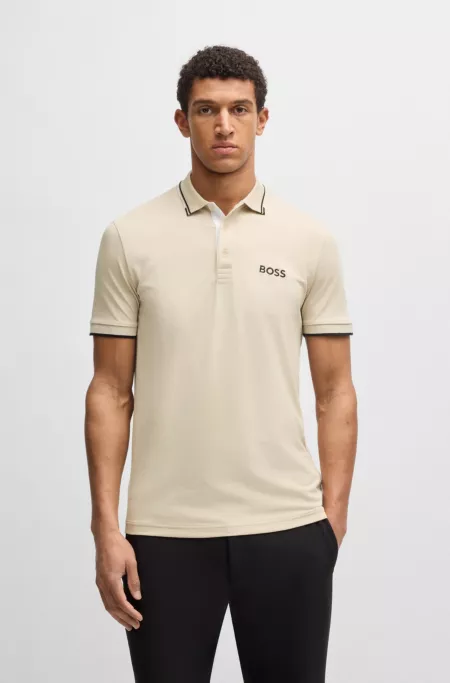 Active Paddy regular-fit polo shirt in quick-dry stretch pique