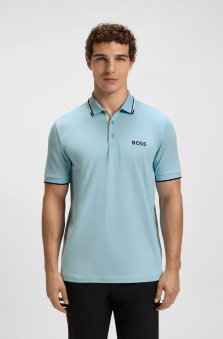 Active Paddy regular-fit polo shirt in quick-dry stretch pique