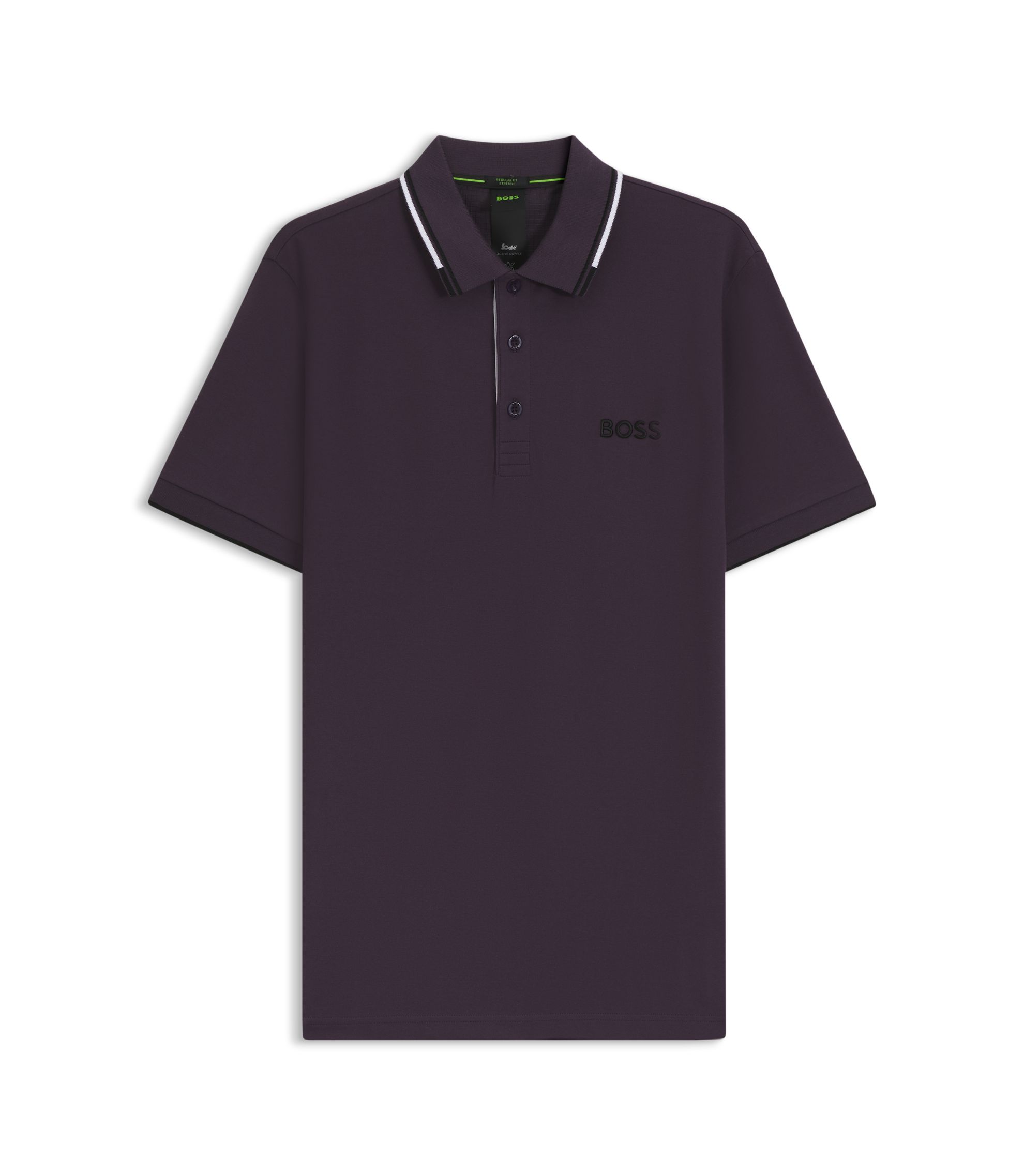 BOSS - Active Paddy regular-fit polo shirt in quick-dry stretch