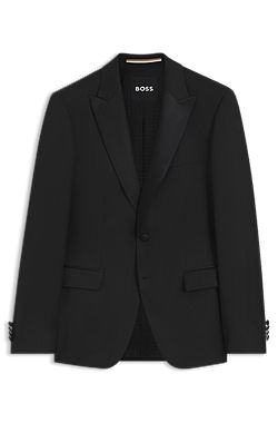Slim-fit virgin-wool tuxedo jacket