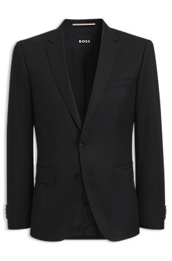 BOSS ONE Slim-fit suit jacket in virgin wool serge