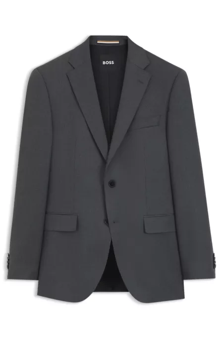 BOSS ONE Regular-fit suit jacket in virgin-wool serge