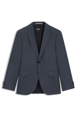 Veste de costume Regular en sergé de laine vierge
