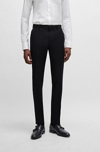 Men's casual pants - black / 33  Mens pants casual, Slim fit formal pants,  Mens pants fashion