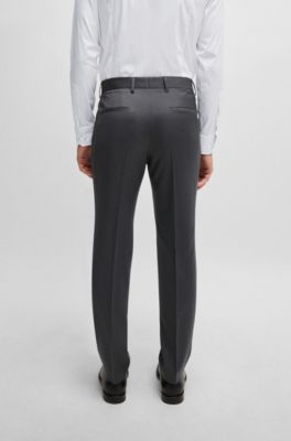 Off-White virgin-wool tailored trousers - BLACK BLACK