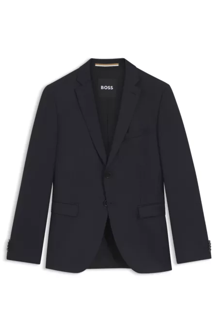 Extra-slim-fit suit jacket in virgin-wool serge