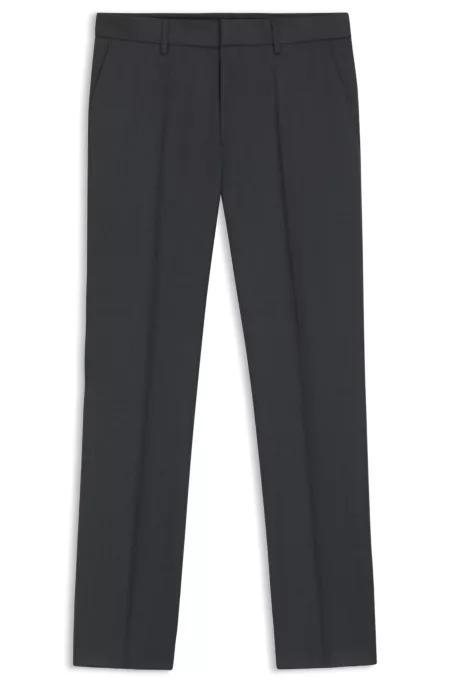 BOSS ONE Regular-fit pants in virgin-wool serge