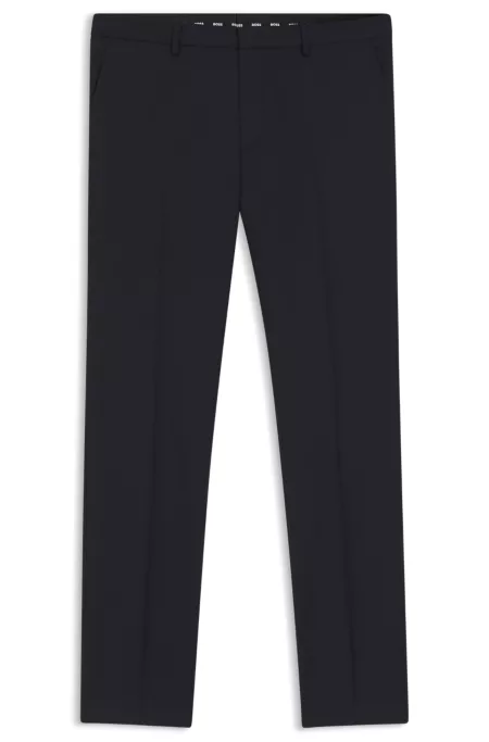 BOSS ONE Extra-slim-fit pants in virgin-wool serge