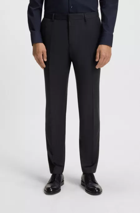 Extra-slim-fit trousers in virgin-wool serge