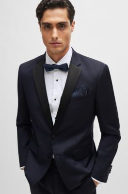 BOSS Slim-fit suit a linen blend