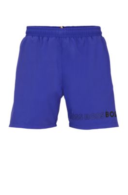 HUGO BOSS SWIM SHORTS WITH REPEAT LOGOS