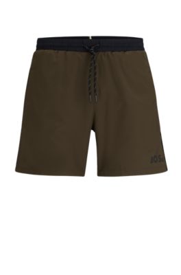 Hugo boss shop swim shorts green