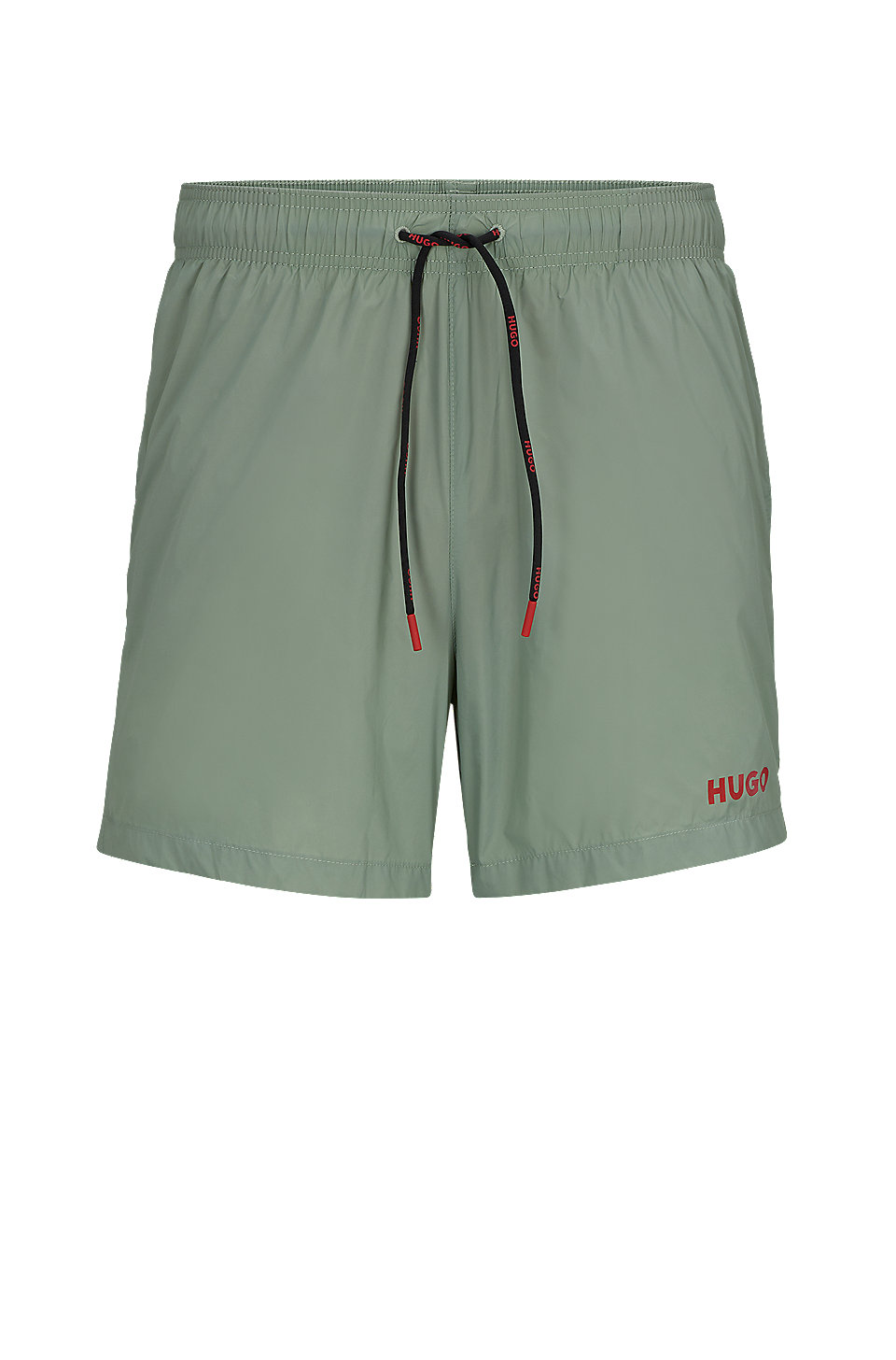 HUGO - Ultra-light, quick-dry swim shorts with logo print