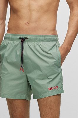 Hugo boss green store swim shorts