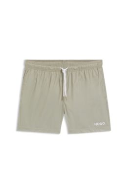 Logo-print swim shorts, Light Beige