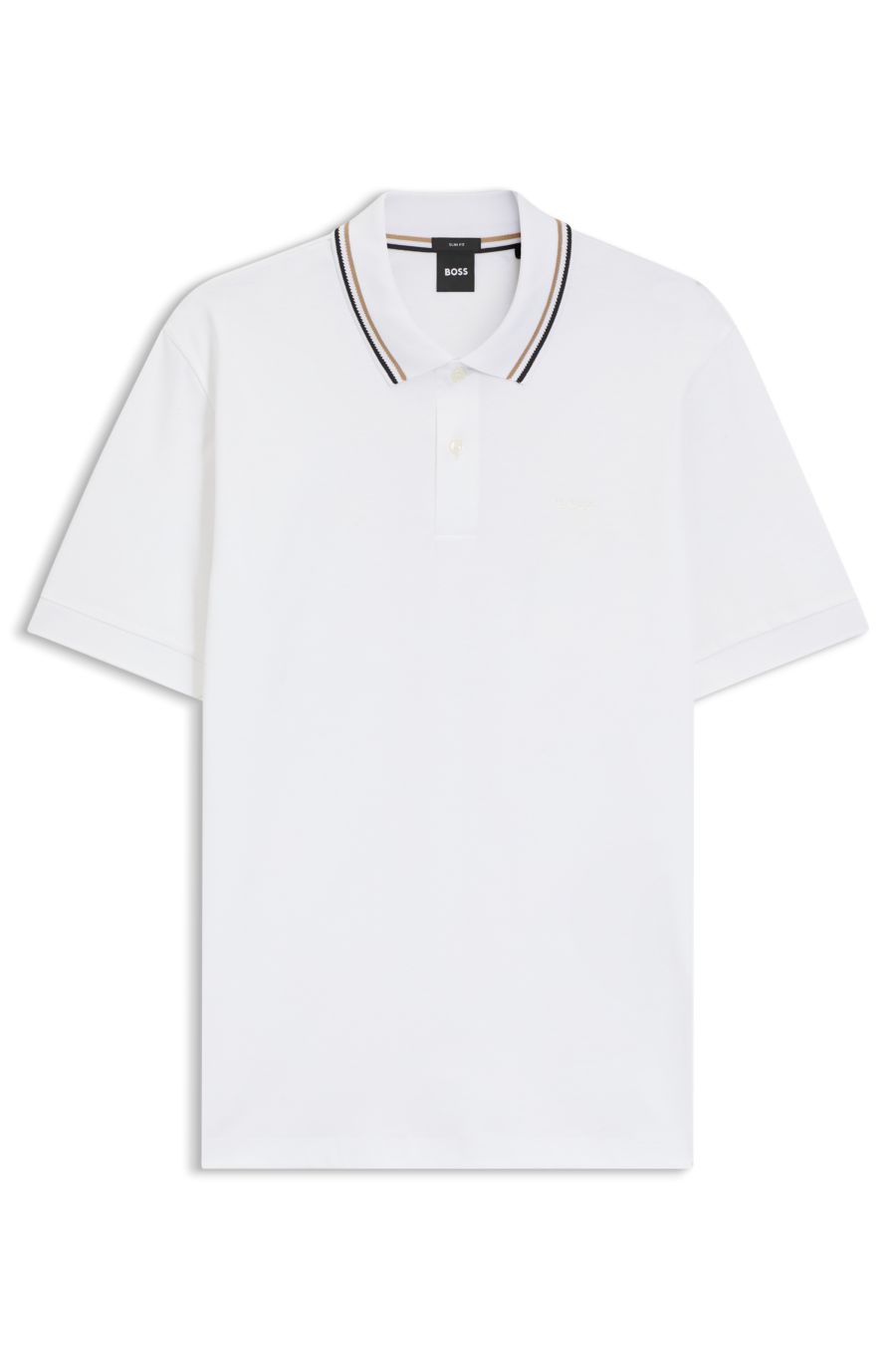 BOSS Penrose 38 Slim-Fit Polo — White