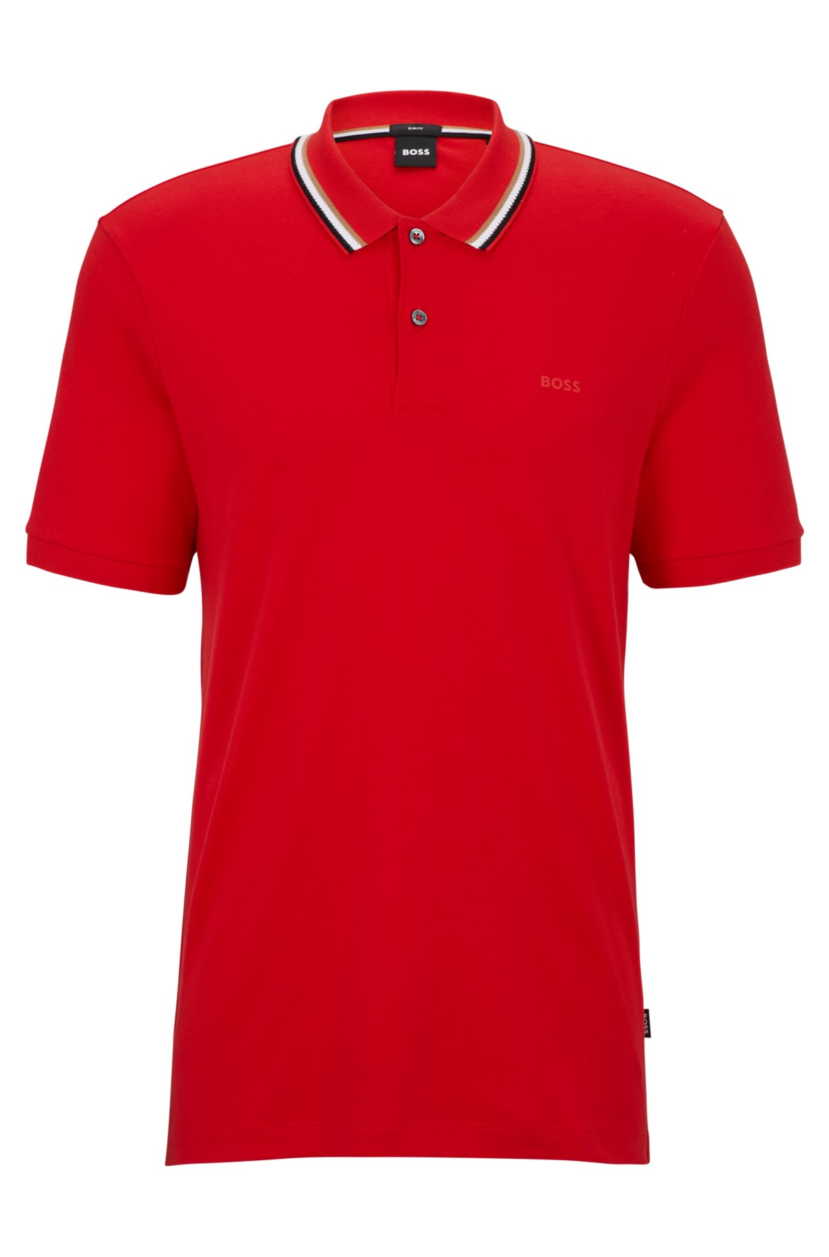 LACOSTE LIVE! Size 6 Large Red Polo Shirt Mens 100% Cotton Short Sleeve  Golf