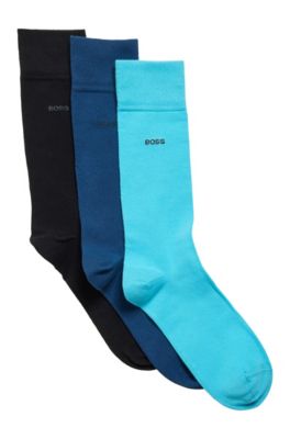 BOSS - Regular-length monogram socks in a cotton blend