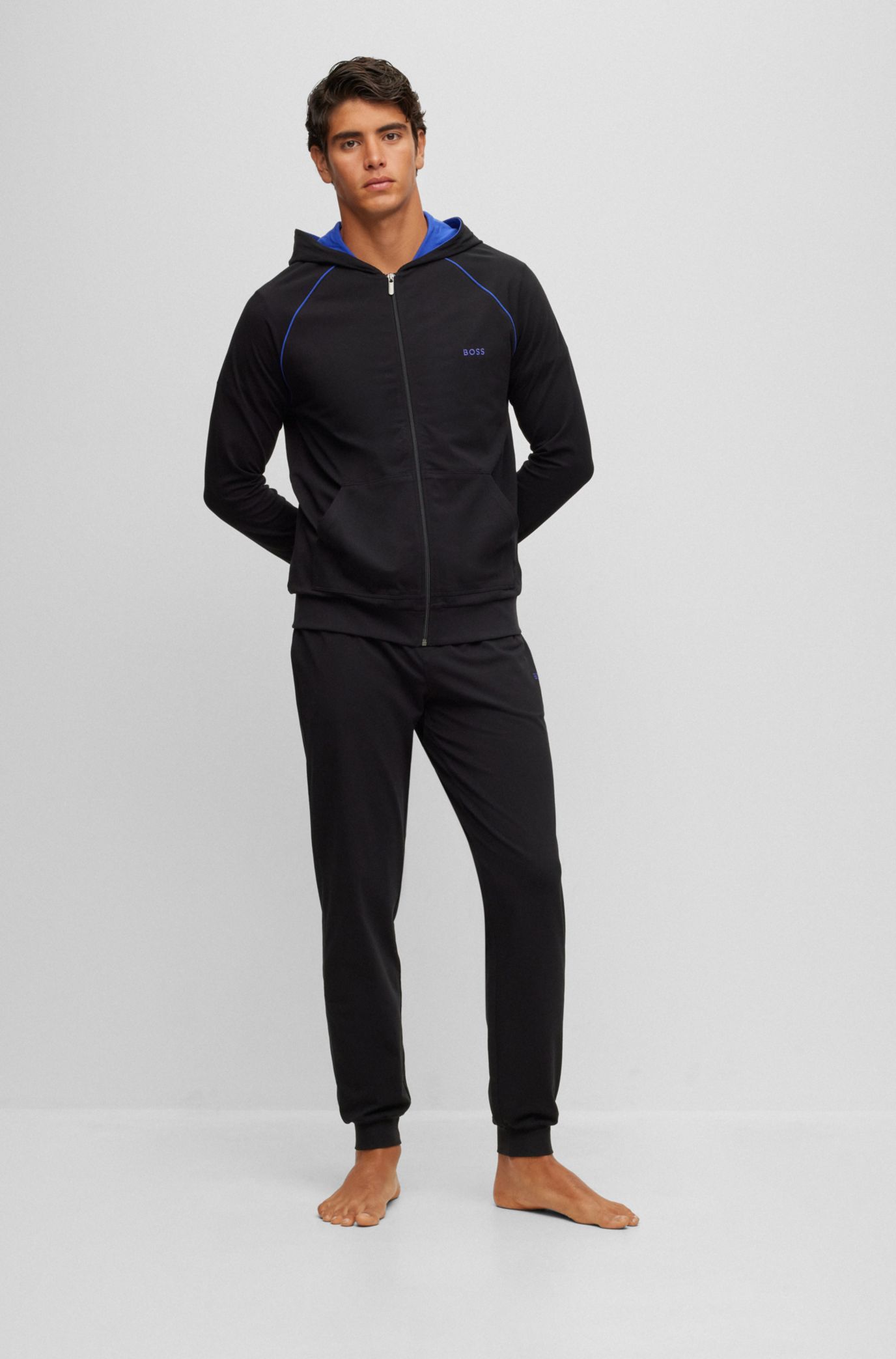 Boss mix & discount match cuffed jogging bottoms