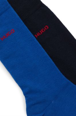 Two-pack of socks in cotton, Patterned