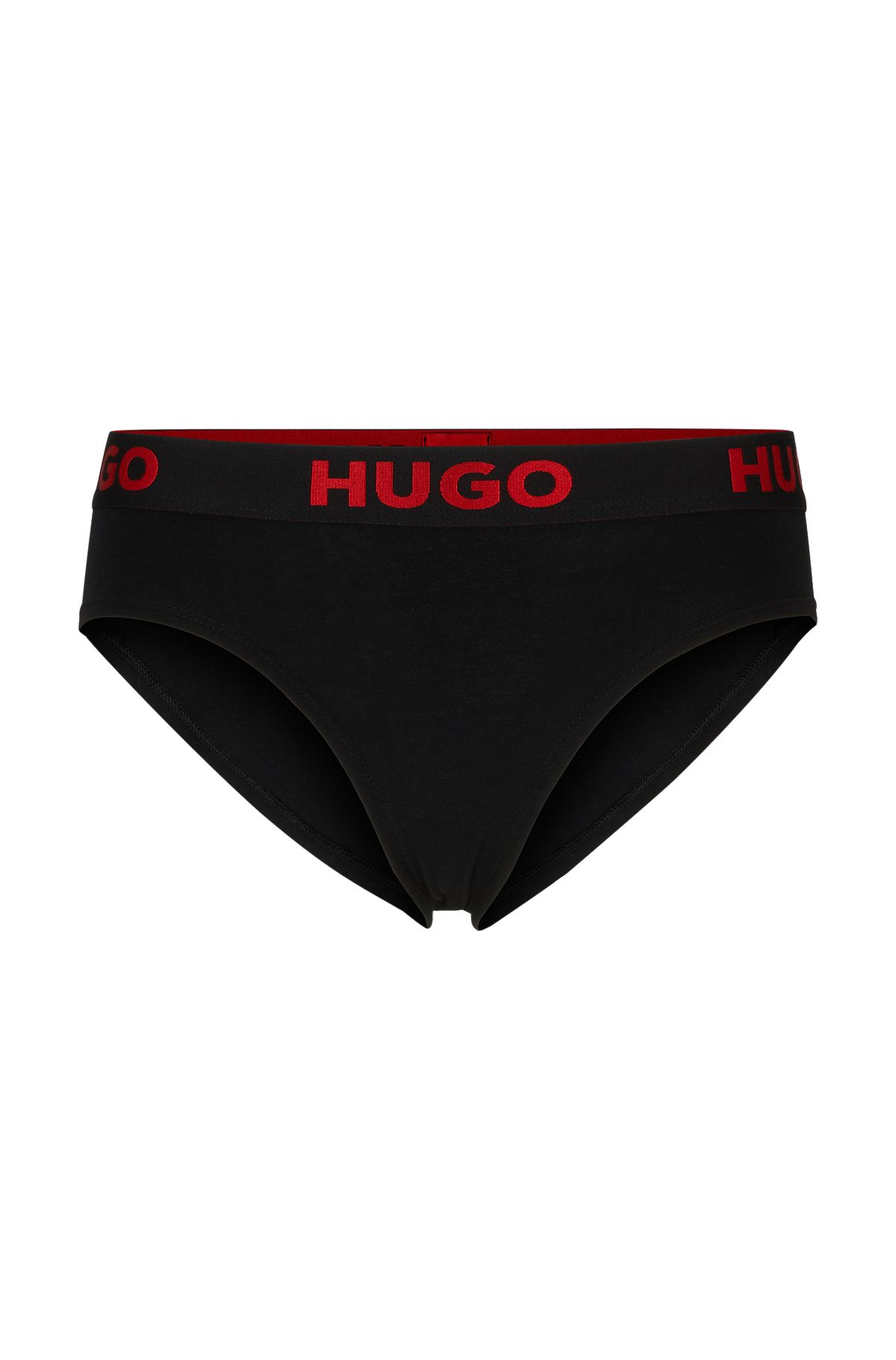 - Stretch-cotton briefs red label HUGO logo with