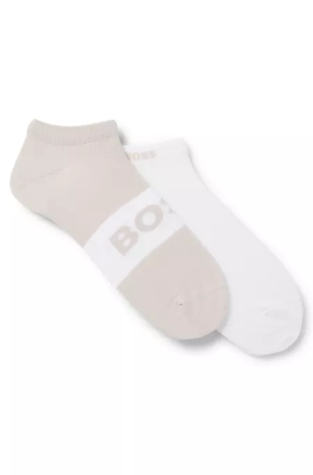 Two-pack of cotton-blend socks in an ankle length