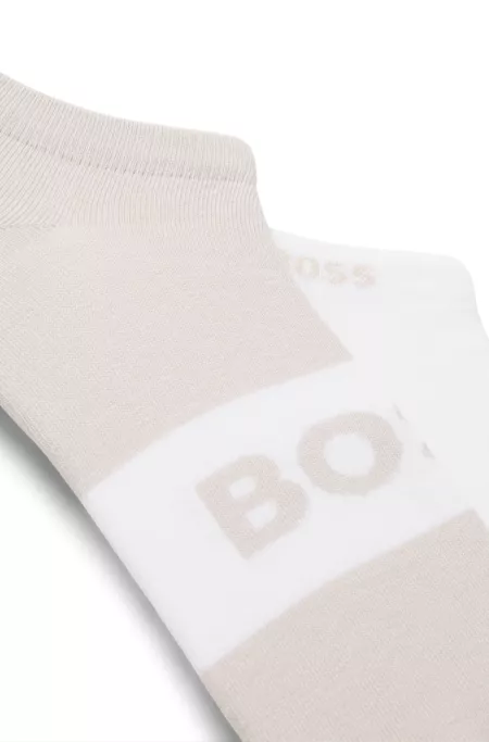 Two-pack of cotton-blend socks in an ankle length