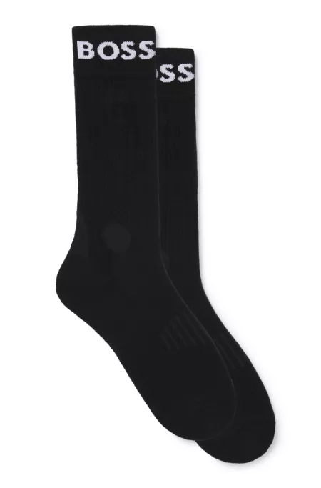 Two-pack of regular-length socks in stretch fabric