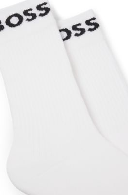 Two-pack of cotton-blend socks a quarter length