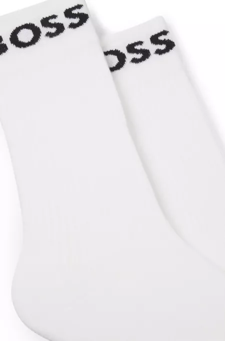 Two-pack of regular-length socks in stretch fabric