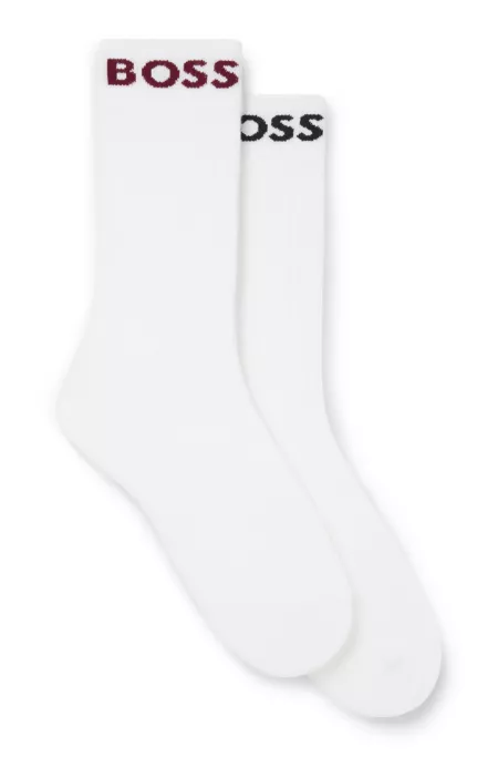 Two-pack of regular-length socks in stretch fabric
