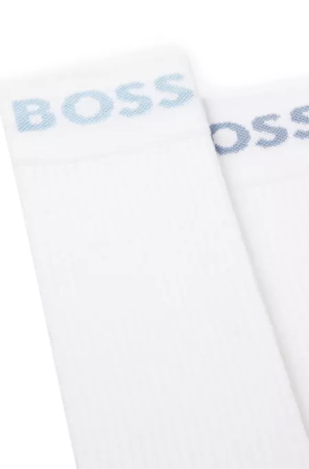 Two-pack of regular-length socks in stretch fabric